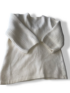 Vintage white button down knitted cardigan in S/M| L21 W17| SKU 4760