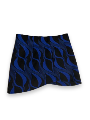 Rubynee Vintage y2k Zara Blue black geometry pattern skirt