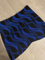 Rubynee Vintage y2k Zara Blue black geometry pattern skirt
