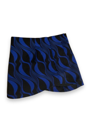 Rubynee Vintage y2k Zara Blue black geometry pattern skirt