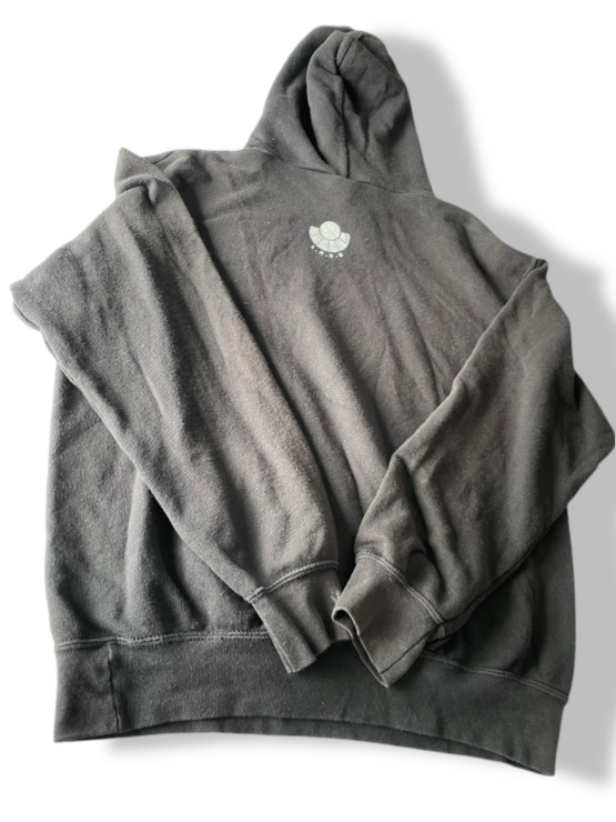 Vintage women's black graphics regular fit hoodie in M| L24 W20| SKU 4765