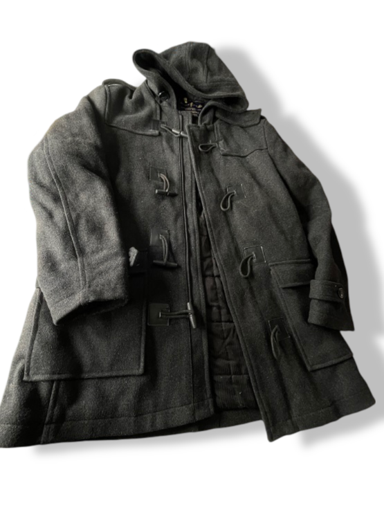 Vintage Simonacci polo life grey wool duffle coat in L| L33 W21| SKU 4766