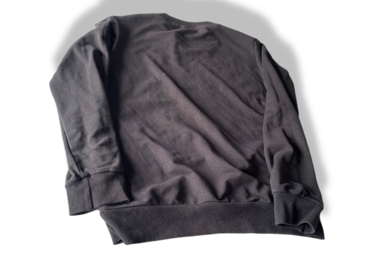 Vintage women's black boy London graphics sweatshirt inS/M| L24 W20|SKU 4768