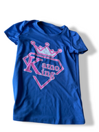vintage women's Kamo King graphics blue short sleeve tees in S|L23 W19|SKU 4777