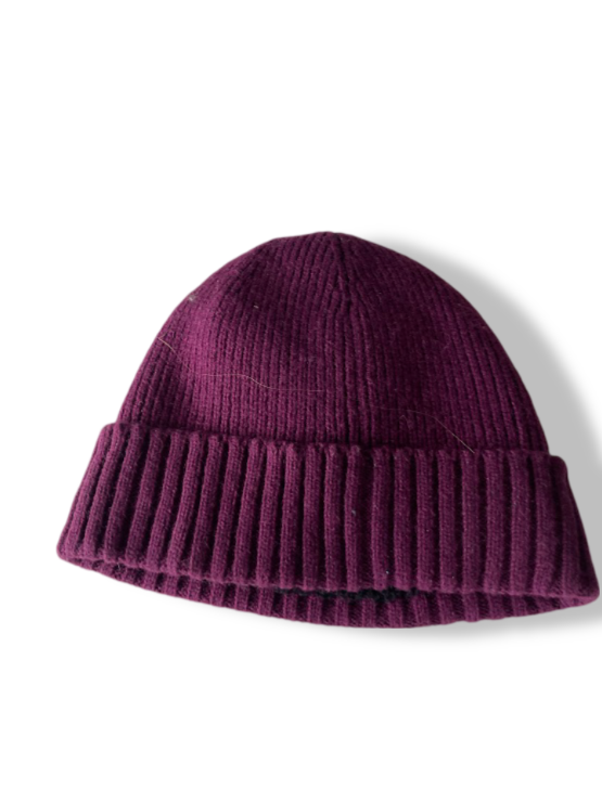Vintage purple beanie knitted cap| SKU 4779