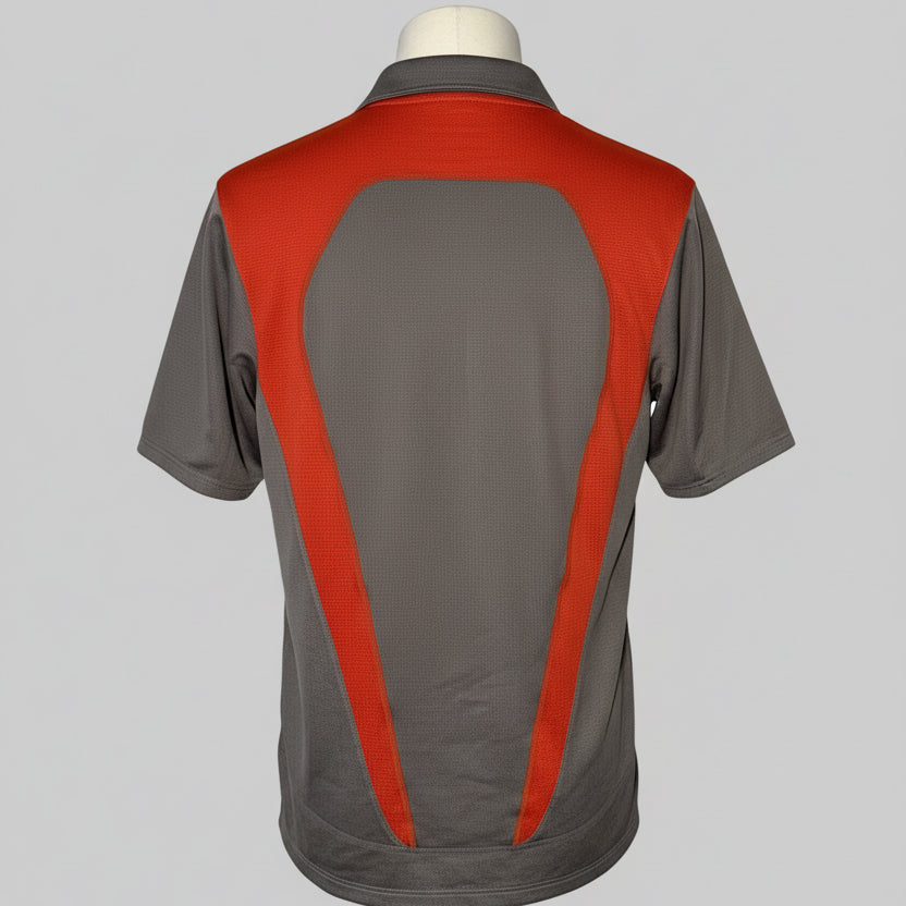 Grey Nike Dri-FIT Colorblock Polo SKU 7388 size S
