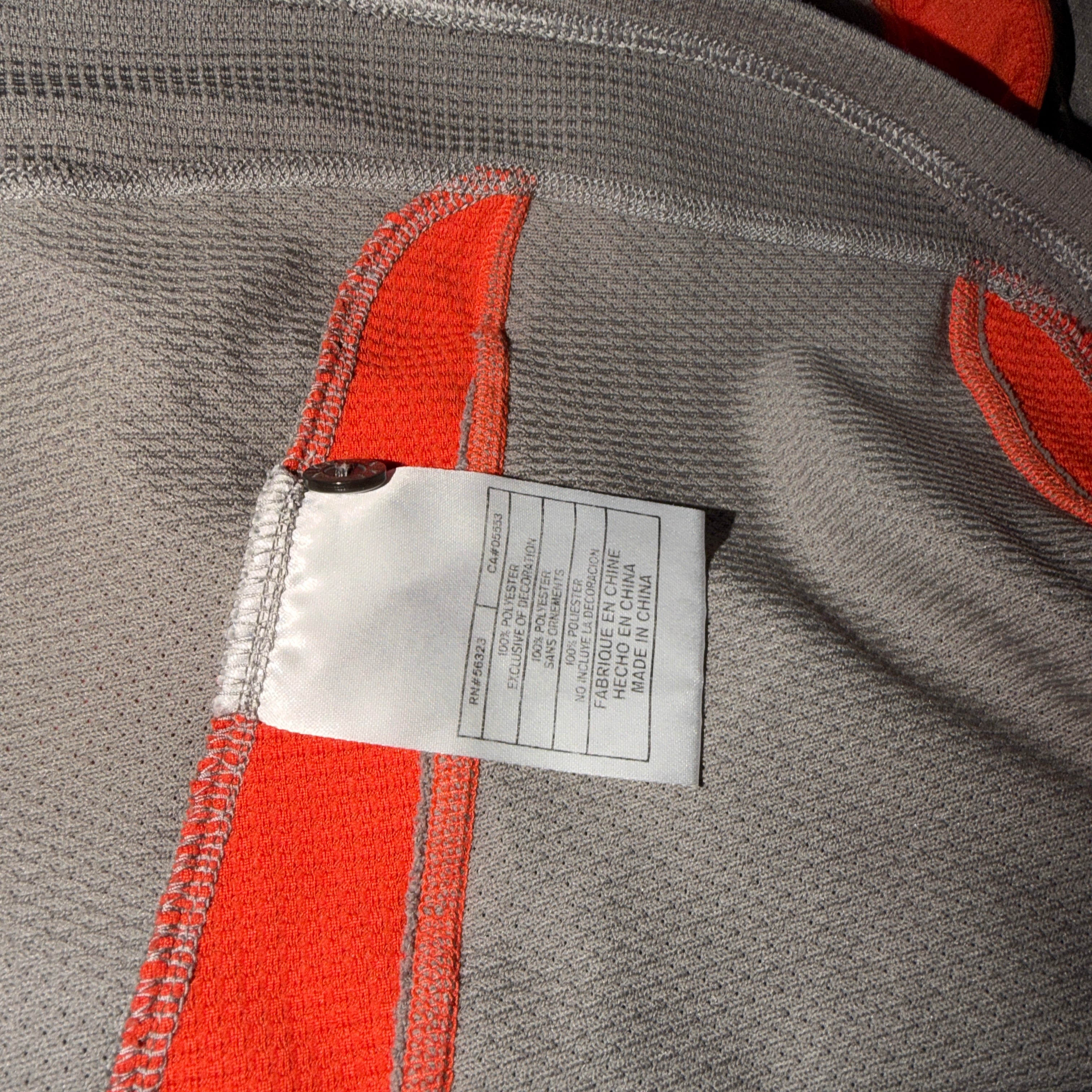 Grey Nike Dri-FIT Colorblock Polo SKU 7388 size S