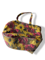 Vintage wome's multi floral print large handbag|L12 W20|SKU 4784