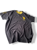 Vintage Men's U.S Polo ASSN black 80's short sleeve tees in L| L29 W21|SKU 4788