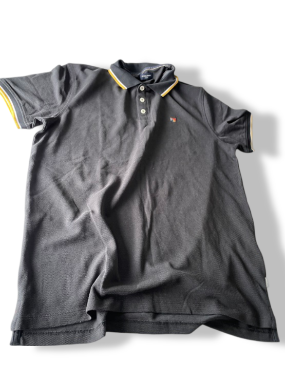 Vintage men's Jack & jones premium blue short sleeve polo shirt in L/XL| L31 W21|SKU 4789