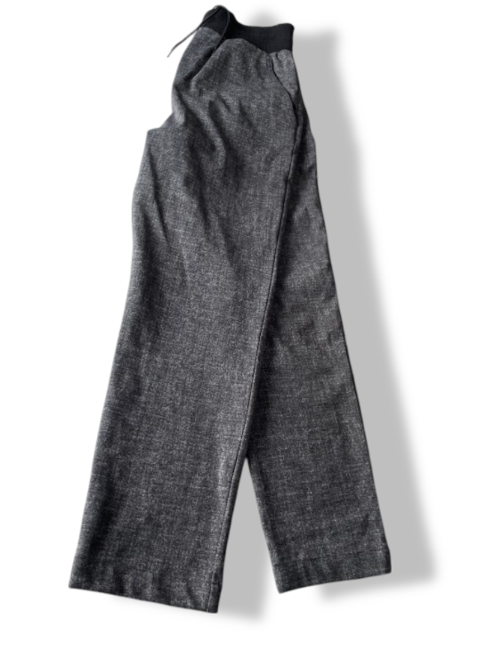 Men's plain grey drawstring waist trouser in M|L25 W25| SKU4791