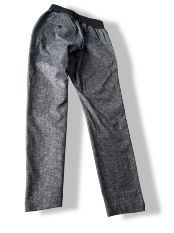 Men's plain grey drawstring waist trouser in M|L25 W25| SKU4791