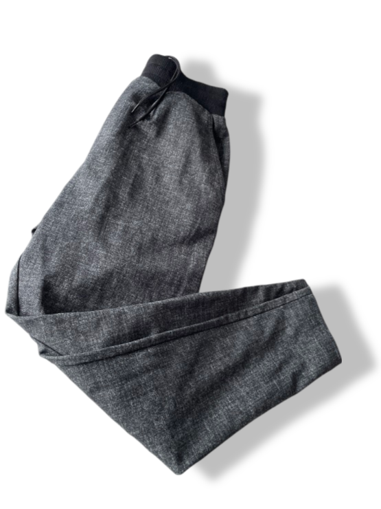 Men's plain grey drawstring waist trouser in M|L25 W25| SKU4791