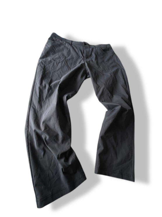 Vintage mens regular fit straight leg grey trouser in L|L30 W40|SKU 4793