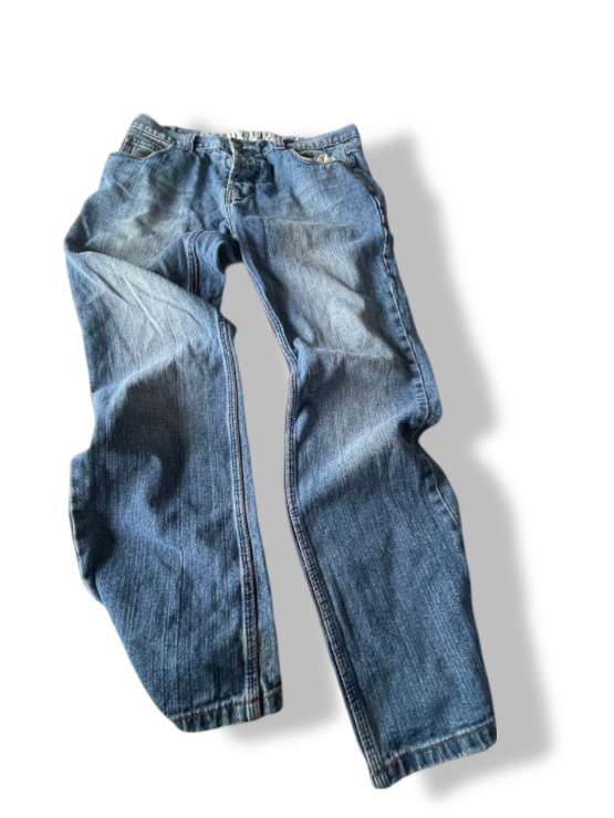 Vintage blue men's Deluxe DNM project jeans in L| L32W36|SKU 4798