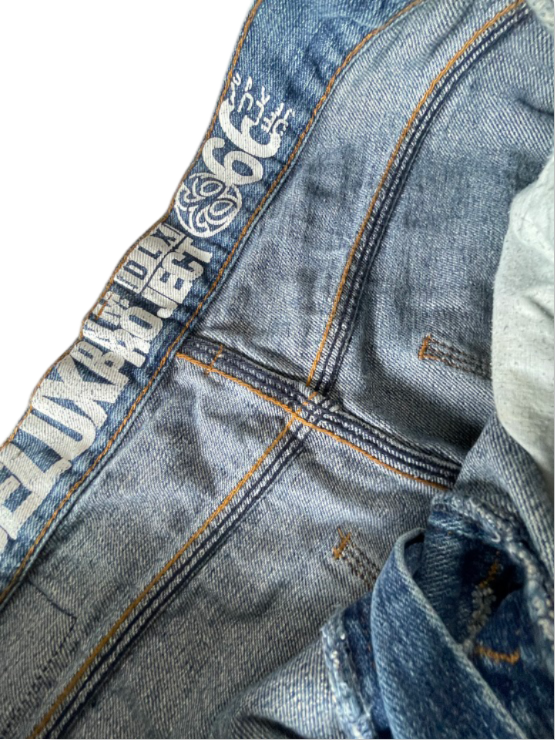 Vintage blue men's Deluxe DNM project jeans in L| L32W36|SKU 4798