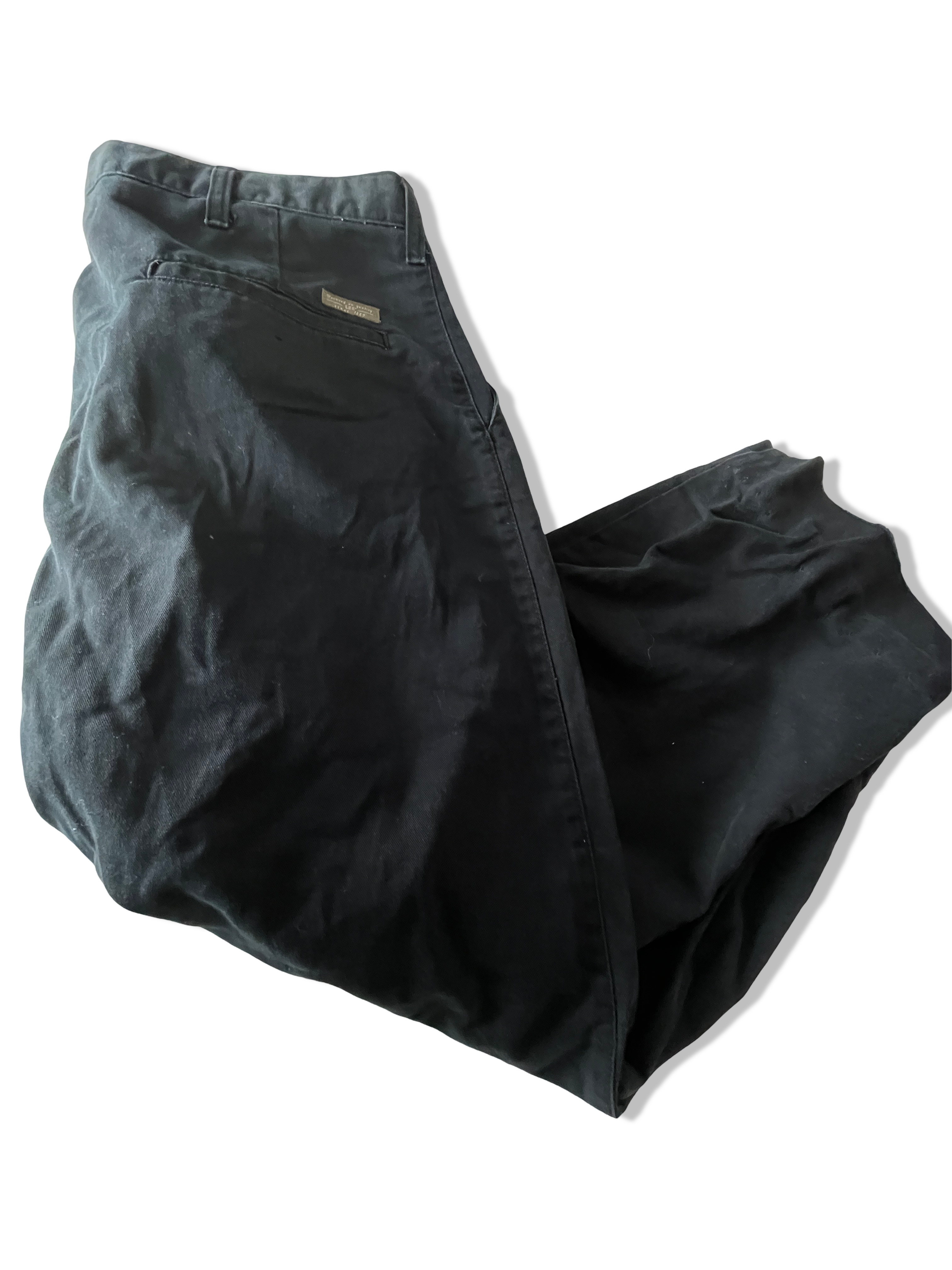 Vintage men's Lee black chino trouser in L| L36 W29| SKU 4799