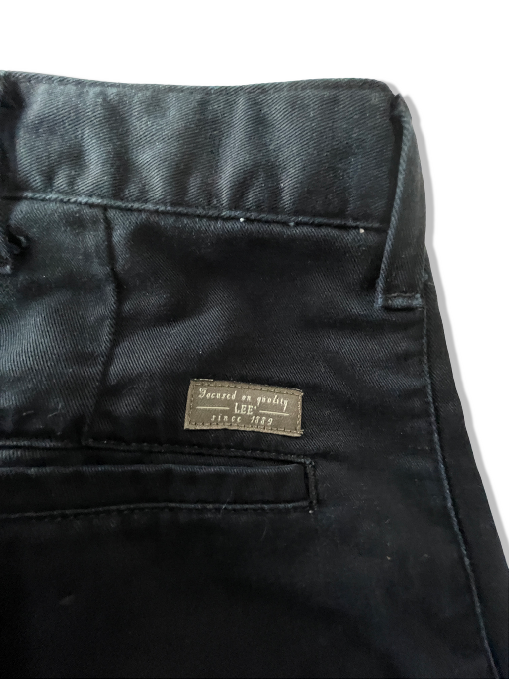 Vintage men's Lee black chino trouser in L| L36 W29| SKU 4799