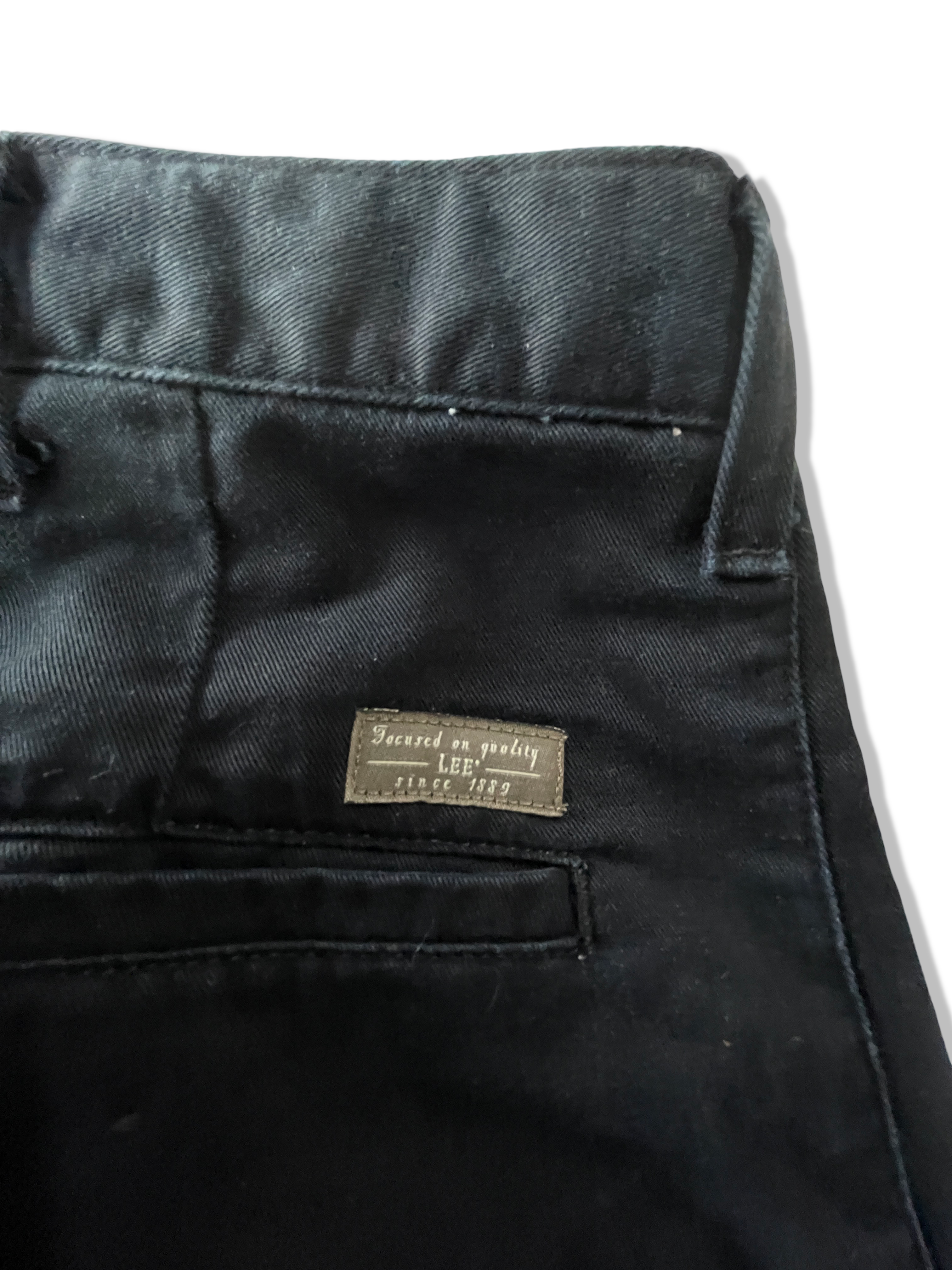 Vintage men's Lee black chino trouser in L| L36 W29| SKU 4799