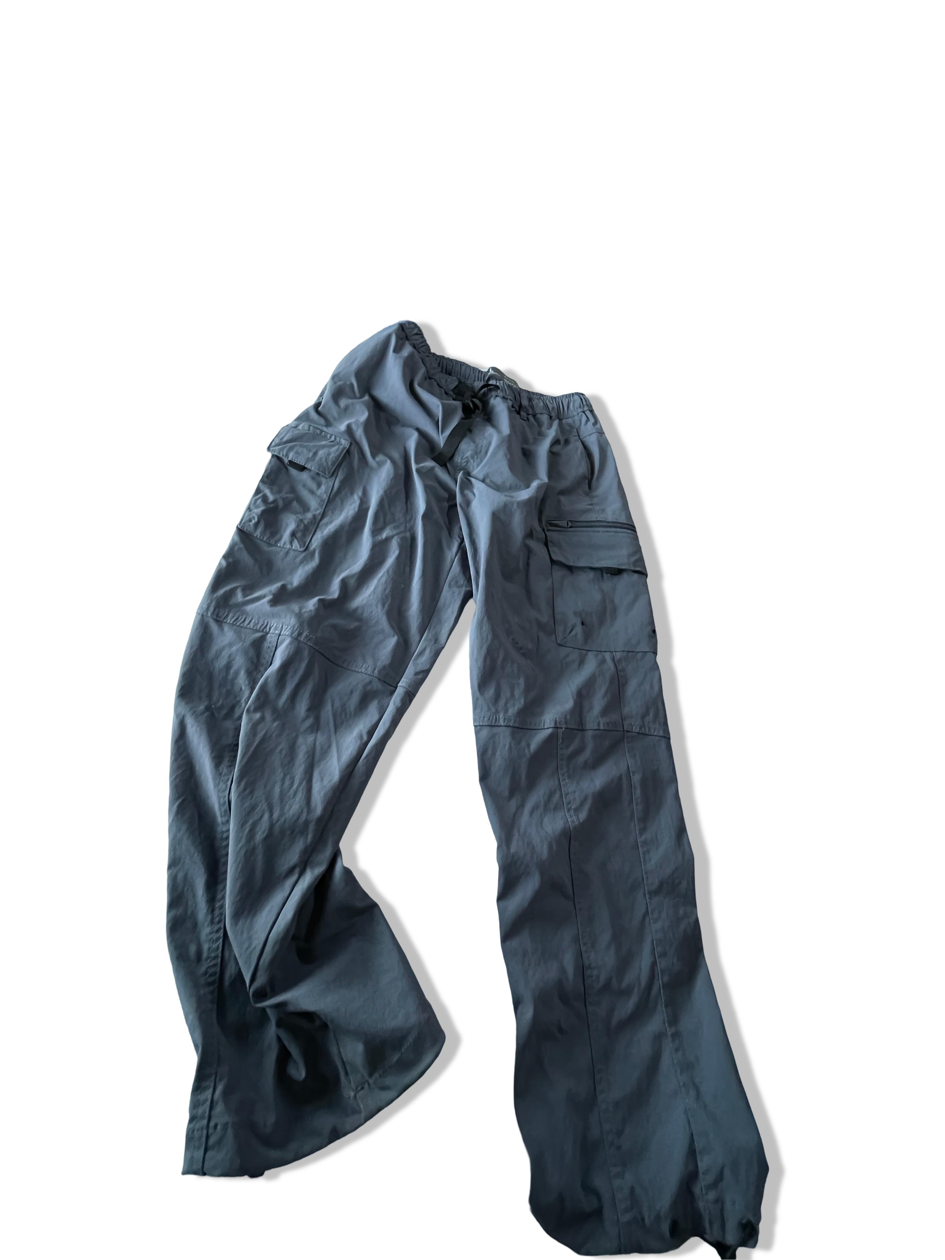 Vintage men's grey denim tech cargo trouser in L| L33 W30|SKU 4800