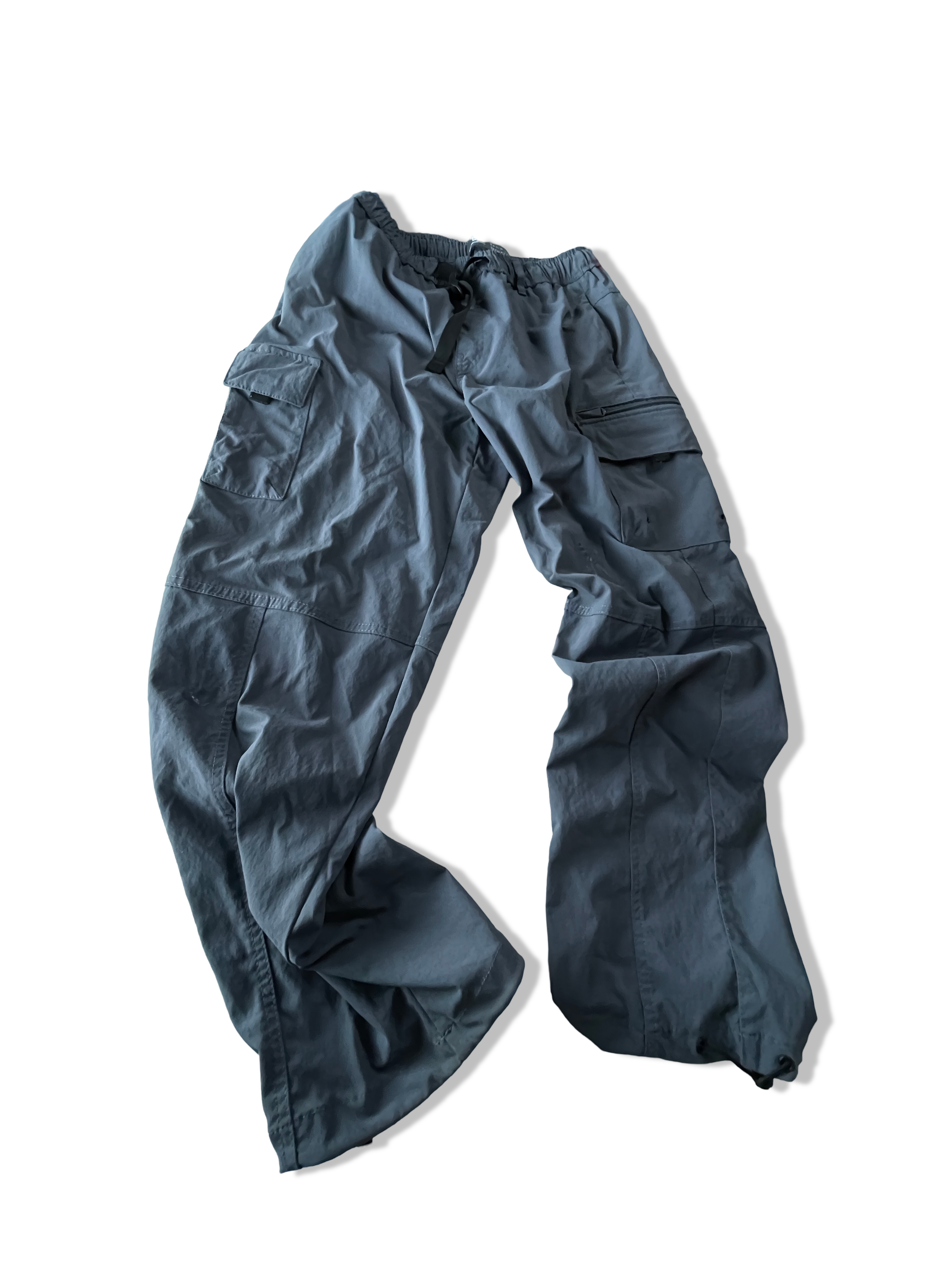 Vintage men's grey denim tech cargo trouser in L| L33 W30|SKU 4800