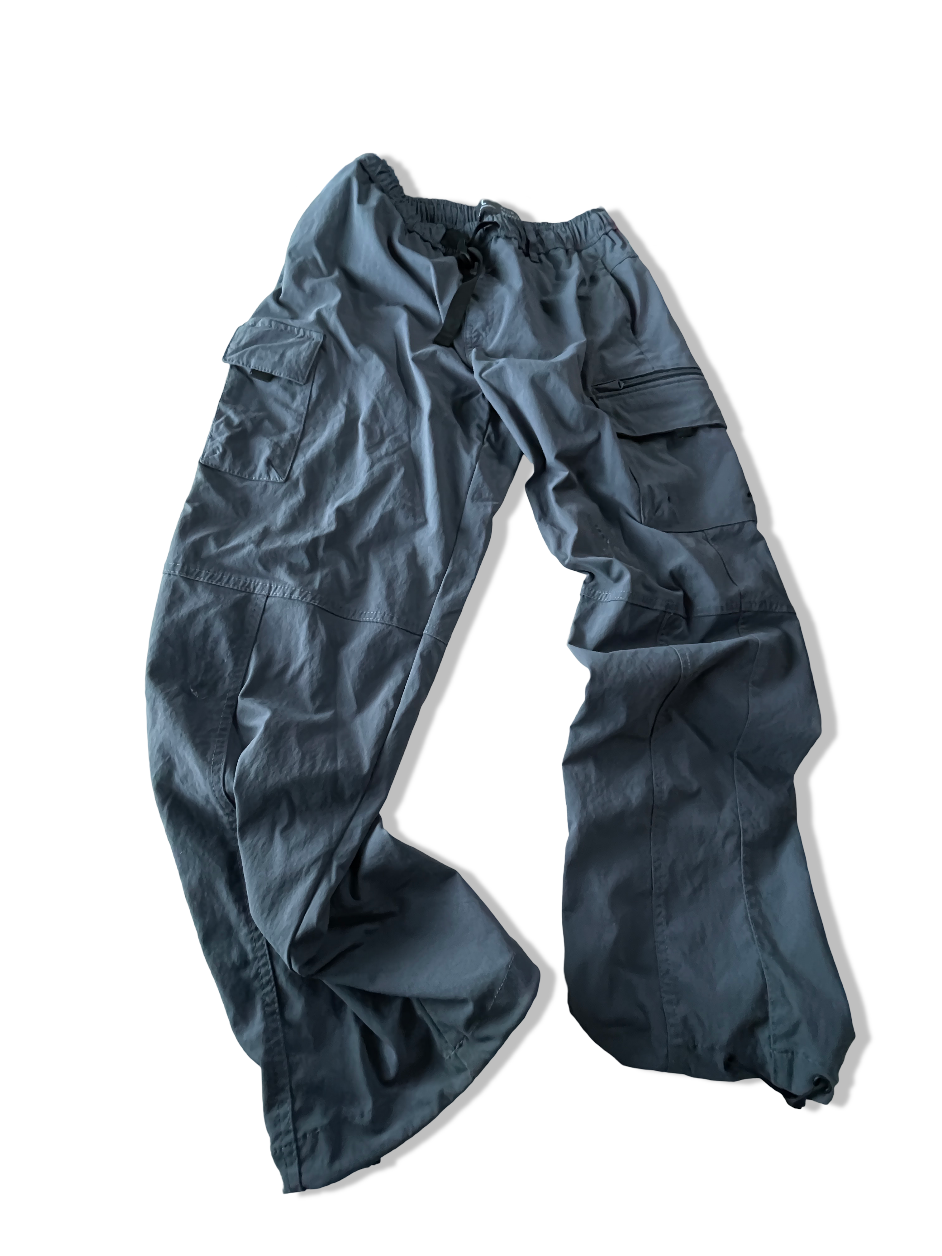 Vintage men's grey denim tech cargo trouser in L| L33 W30|SKU 4800