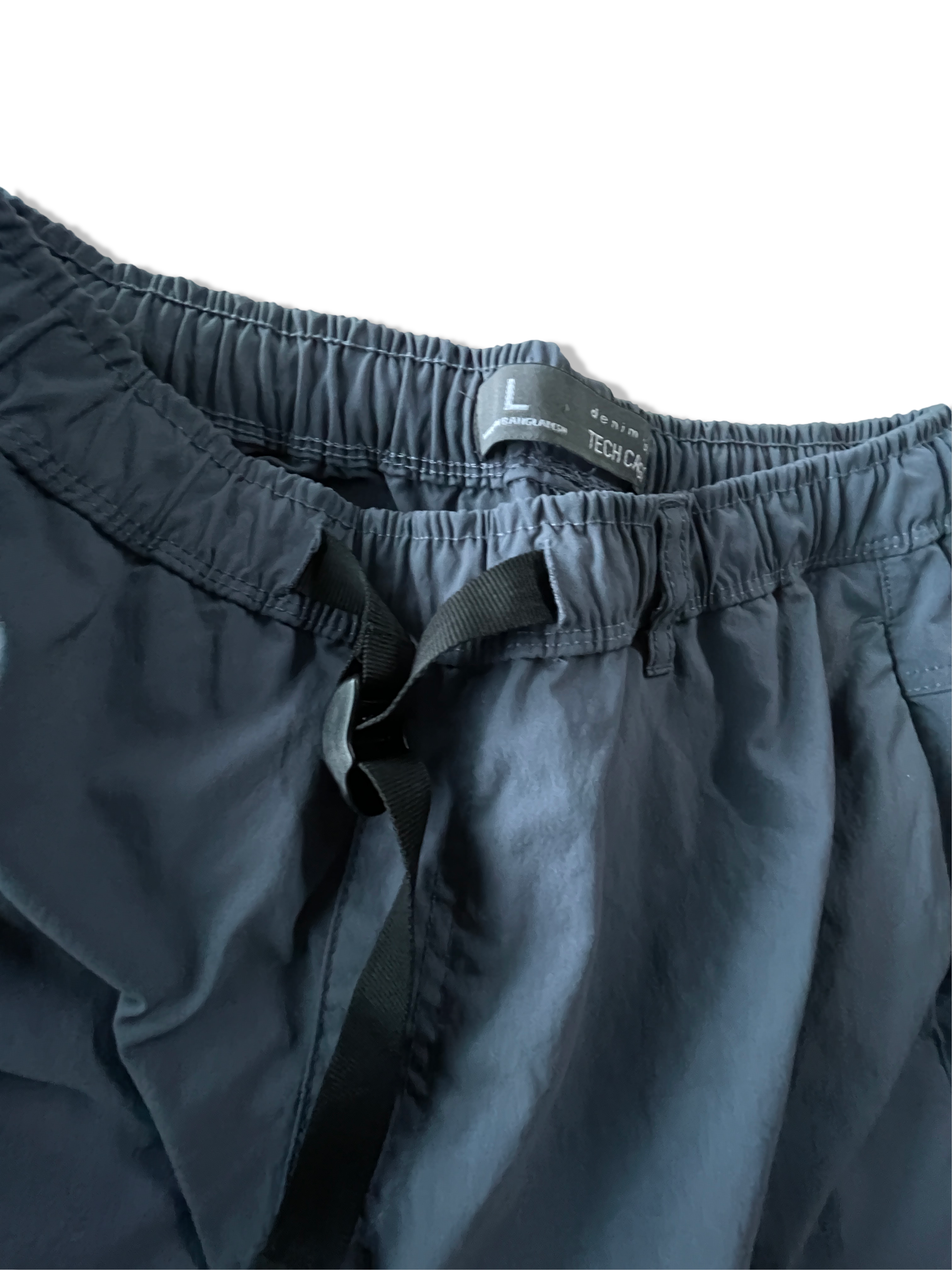 Vintage men's grey denim tech cargo trouser in L| L33 W30|SKU 4800