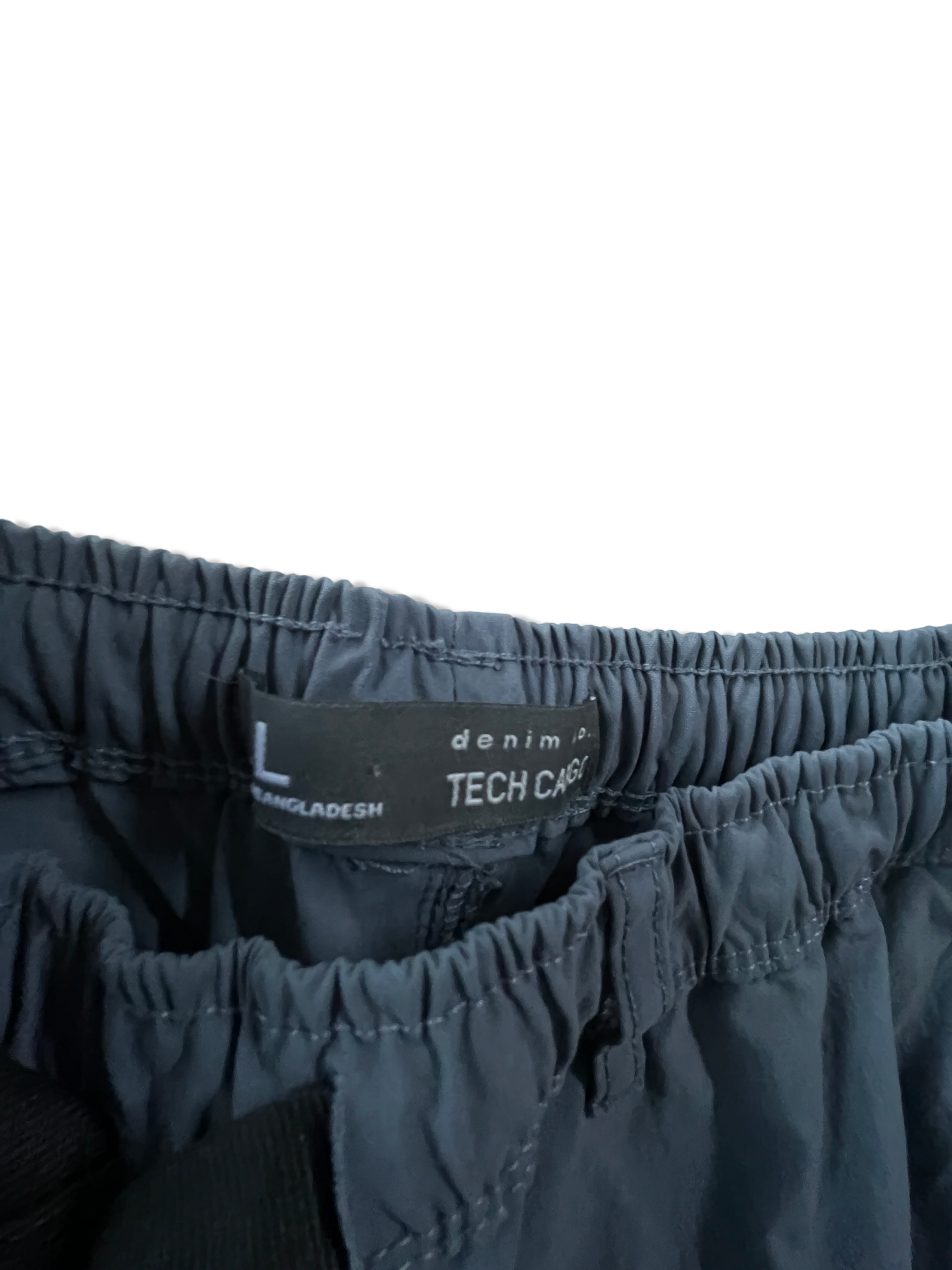 Vintage men's grey denim tech cargo trouser in L| L33 W30|SKU 4800