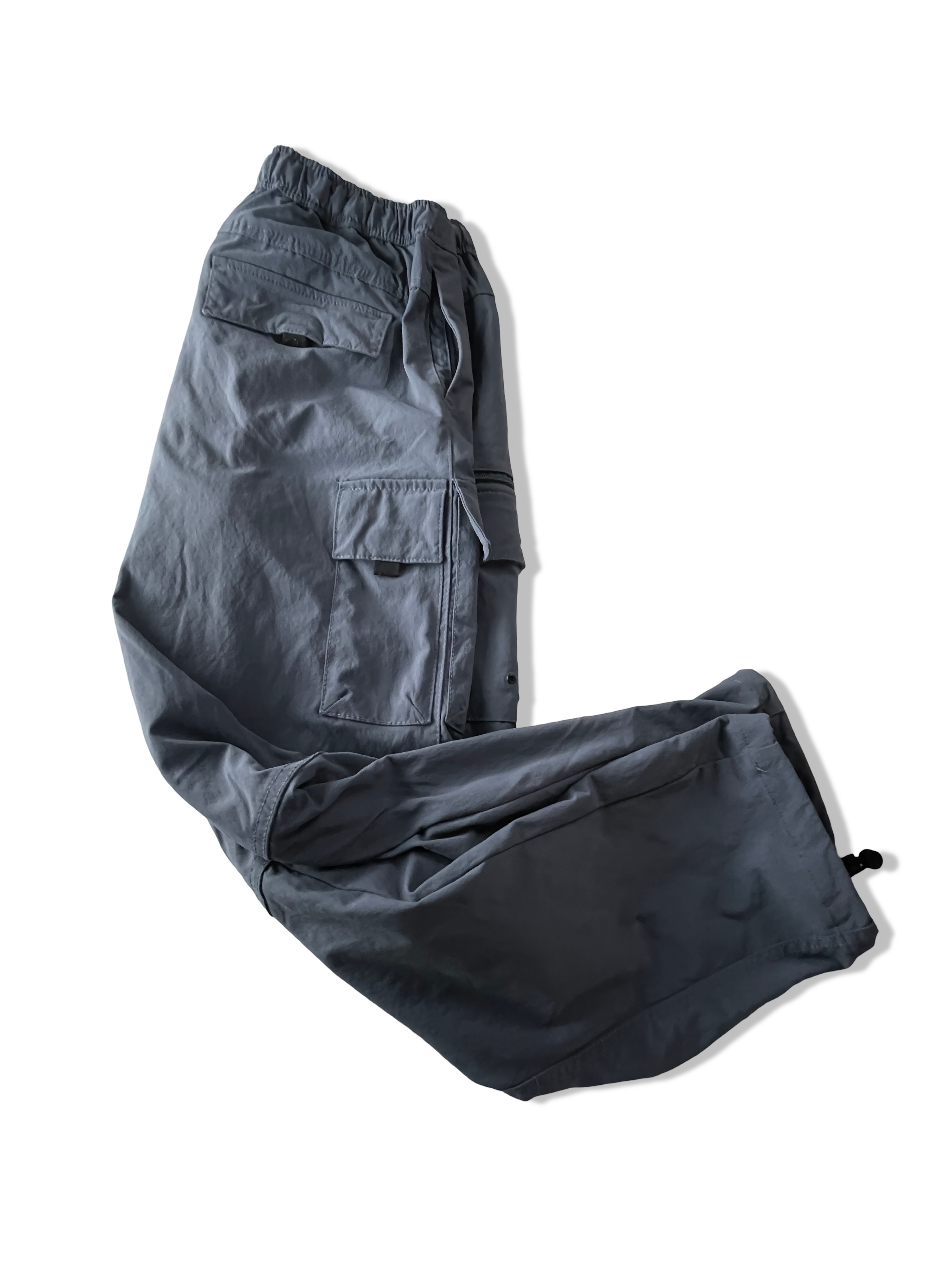 Vintage men's grey denim tech cargo trouser in L| L33 W30|SKU 4800