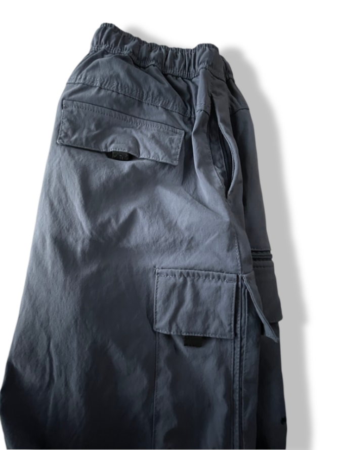 Vintage men's grey denim tech cargo trouser in L| L33 W30|SKU 4800