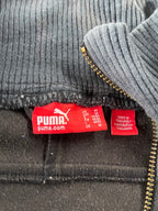 Vintage Puma black full zip wind breaker track top in M/L| L30 W21|SKU 4801
