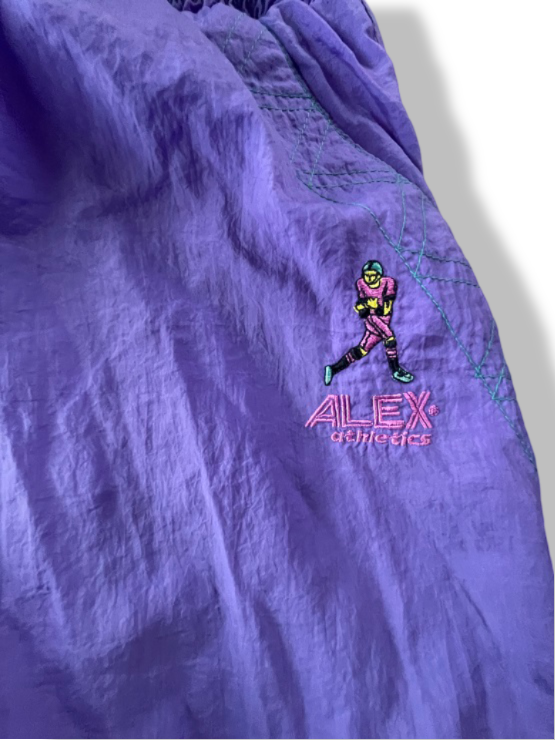 Vintage Alex athletics purple nylon capri pant in 2XL| L32 W36| SKU 4802