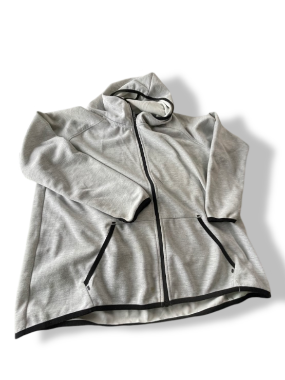 Vintage women's grey full zip hoodie in XL| L27 W24| SKU 4804