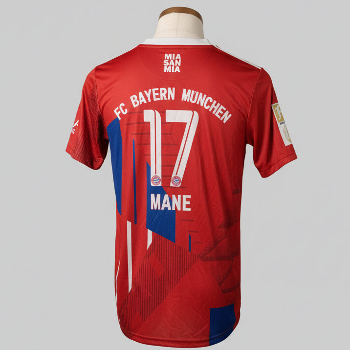 Adidas Bayern Munich home red jersey 2022/2023 Sadio Mane 17 SKU 7411 Size S
