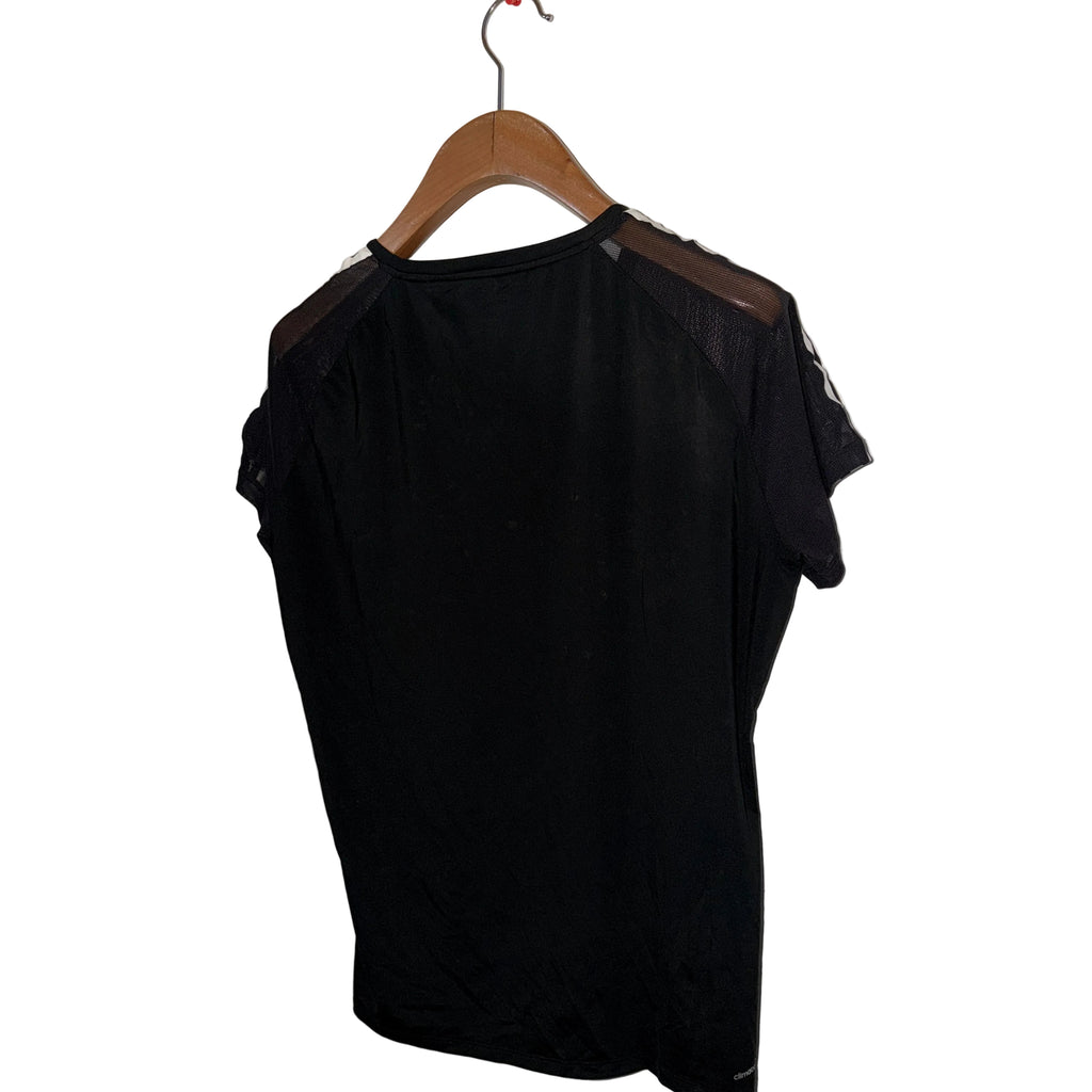 Vintage women black Adidas climacool jersey in 2XL SKU 7412