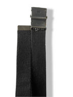 Vintage men's black elastic buckle belt| L32 | SKU 4805
