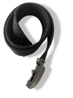 Vintage men's black elastic buckle belt| L32 | SKU 4805