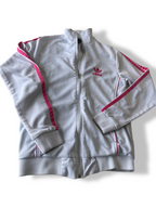 Vintage women's Adidas 3-stripe full zip windbreaker jacket in L| L27 W17|SKU 4806