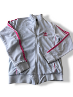 Vintage women's Adidas 3-stripe full zip windbreaker jacket in L| L27 W17|SKU 4806
