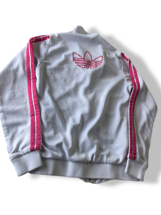 Vintage women's Adidas 3-stripe full zip windbreaker jacket in L| L27 W17|SKU 4806