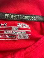 Vintage men's red Under Armour 1/4 zip high neck sweatshirt in XL|L30W22|SKU 4807