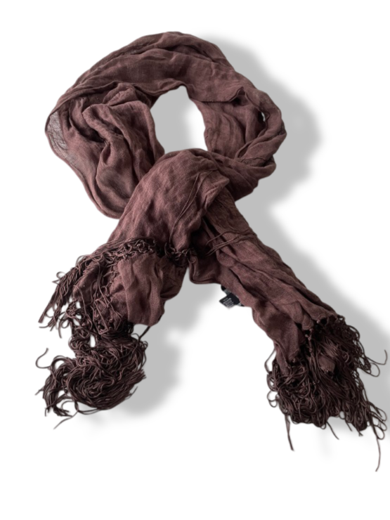 Vintage women's Coast brown pashmina scarf| L66 W26|SKU 4809