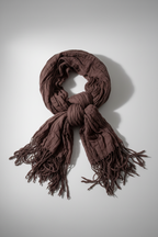 Vintage women's Coast brown pashmina scarf| L66 W26|SKU 4809
