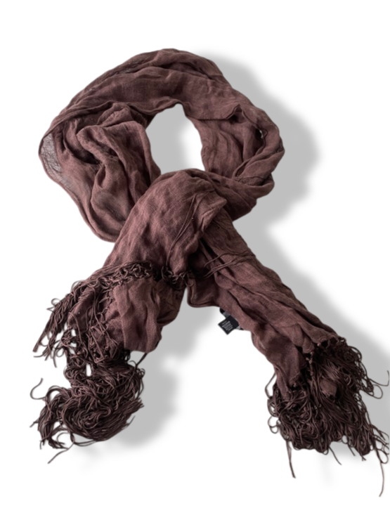Vintage women's Coast brown pashmina scarf| L66 W26|SKU 4809
