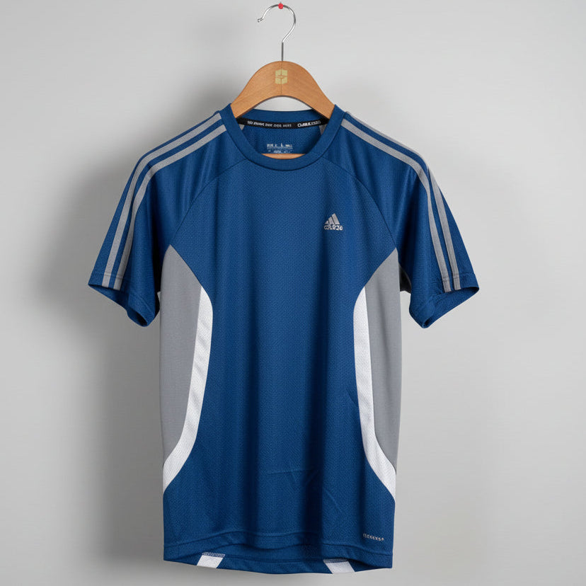 Blue Adidas athletic shirt 7420 - size M