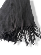 Vintage women's black pashmina scarf|L41 W9| SKU 4810
