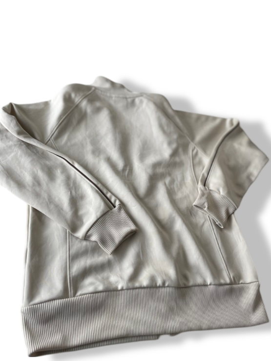 Vintage women's cream Kappa full zip bomber jacket in M| L27 W19|SKU 4812