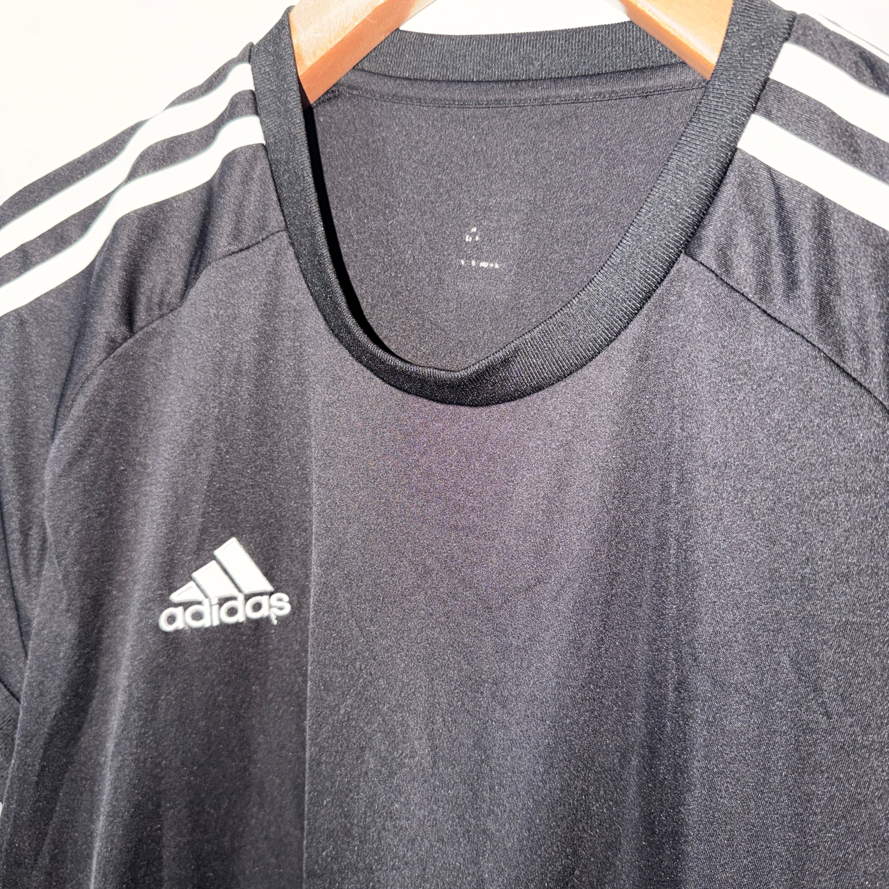 Vintage Adidas Regista 16 soccer jersey black grey white Size 2XL