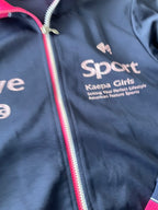 Vintage women's Kaepa blue full zip windbreaker jacket in S|L25 W19|KU 4813