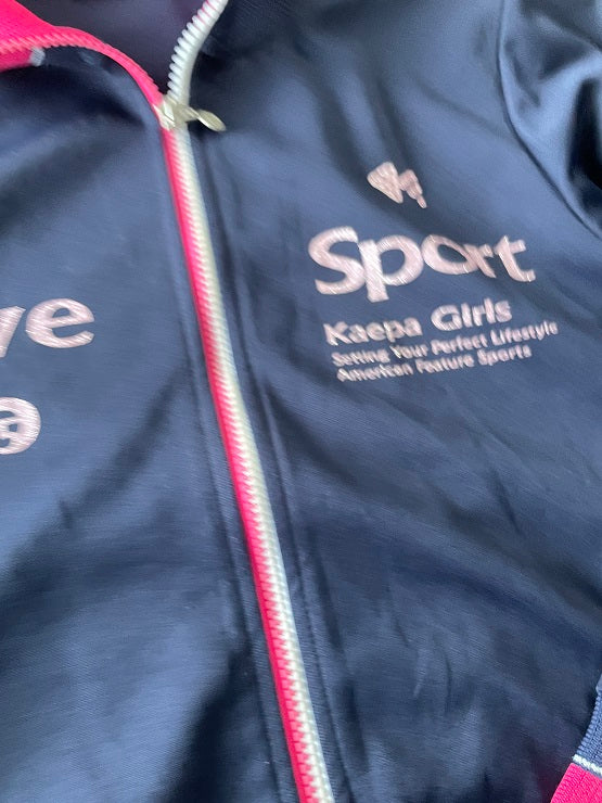 Vintage women's Kaepa blue full zip windbreaker jacket in S|L25 W19|KU 4813